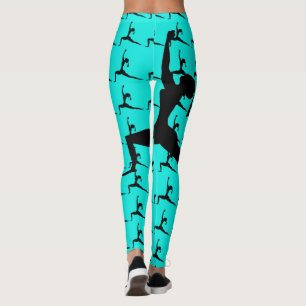 Yoga Pose Silhouette Leggings