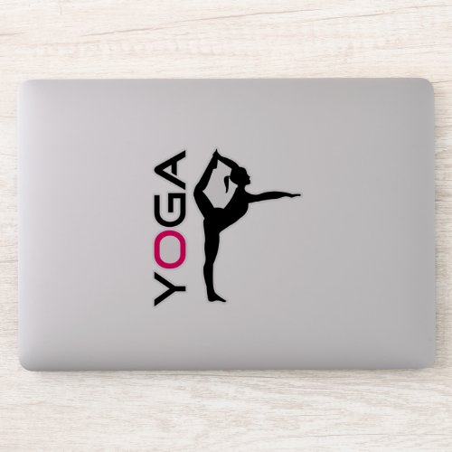 Yoga Pose Silhouette Sticker