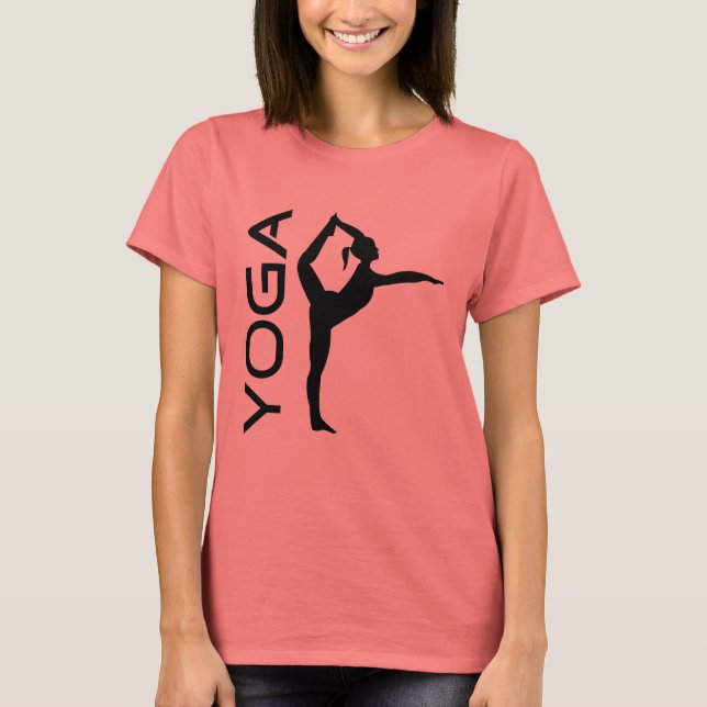 Yoga Pose Silhouette T-Shirt (Front)