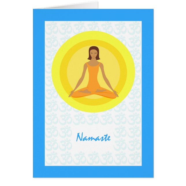Yoga Pose, Take Time to Breathe, Namaste Cards (Front)