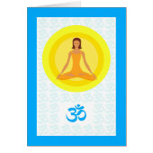 Yoga Pose Take Time to Breathe Om Symbol (Front)