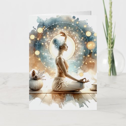 Yoga pose woman seated brown calm 