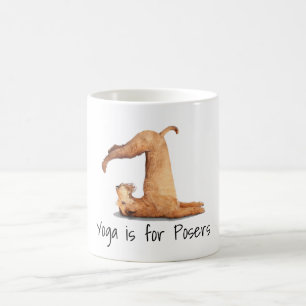 Yoga Poser Funny Dog Coffee Mug