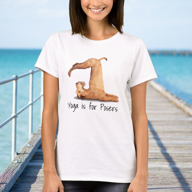 Yoga Posers Funny Dog T-Shirt (Creator Uploaded)