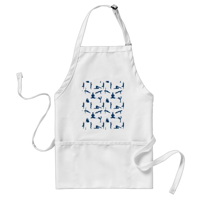 Yoga Poses Adult Apron (Front)