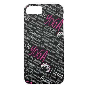 Yoga Poses Asanas Sanskrit Names Namaste iPhone 8/7 Case