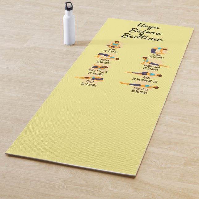 Yoga Poses Before Bed Routine Poses With Times Mat (In Situ)