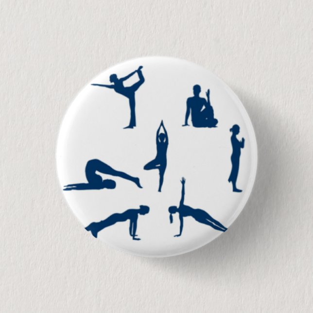 Yoga Poses Button (Front)