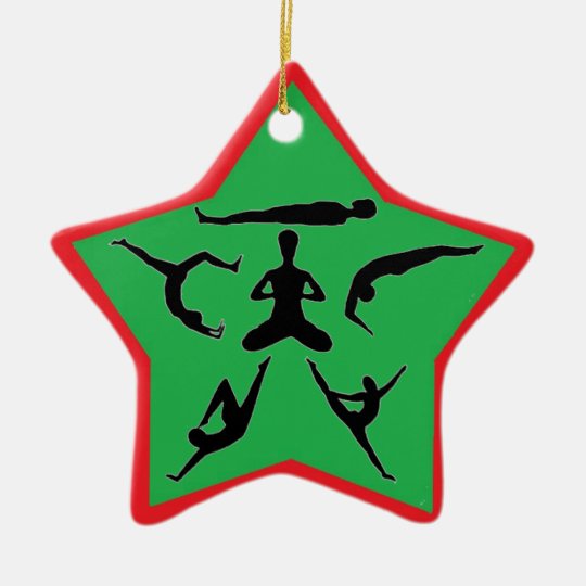 Yoga Poses - Christmas Ornaments | Zazzle.com