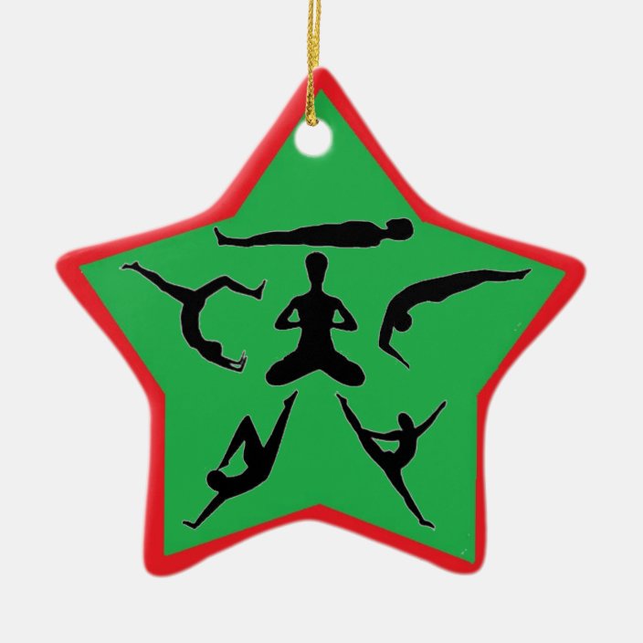 Yoga Poses - Christmas Ornaments | Zazzle.com