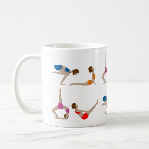 Yoga Poses Coffee Cup Mug