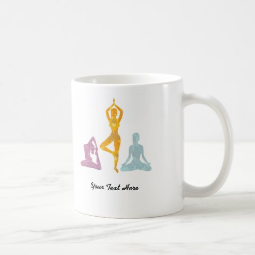 Yoga Poses customizable Coffee Mug