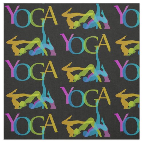 Yoga poses fabric