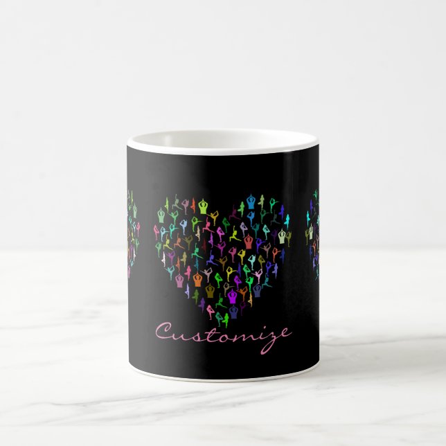 Yoga Poses Heart Thunder_Cove Coffee Mug (Center)