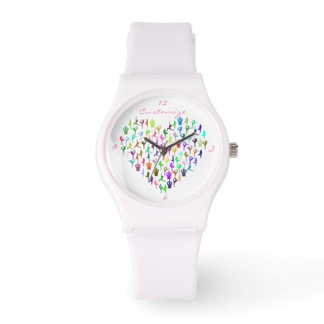 Yoga Poses Heart Thunder_Cove Watch (Front)