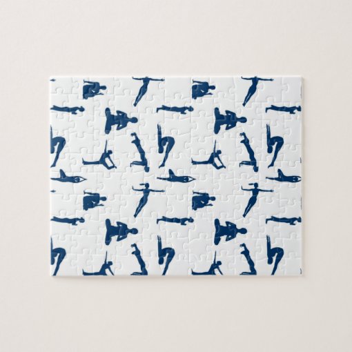 Yoga Poses Jigsaw Puzzle Zazzle