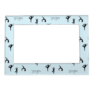 yoga poses on blue