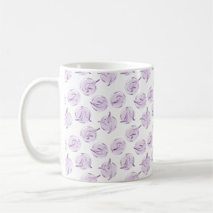 Yoga poses pattern coffee mug