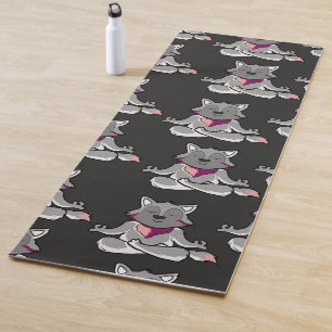 Yoga poses pattern Yoga seamless pattern 19 Mat