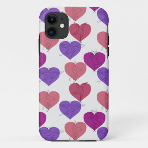 Yoga poses pattern Yoga seamless pattern 1 iPhone 11 Case