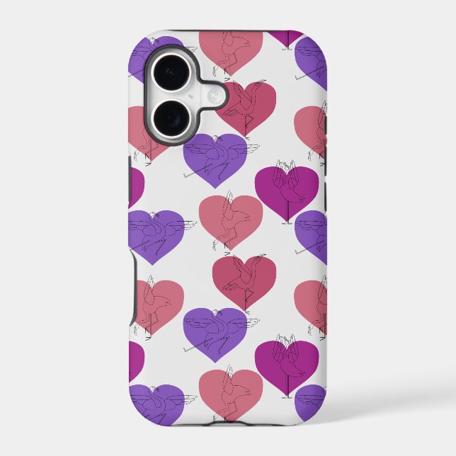 Yoga poses pattern | Yoga seamless pattern 1 Iphone Case (Back)