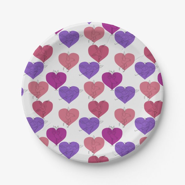 Yoga poses pattern | Yoga seamless pattern 1 Paper Plates (Front)