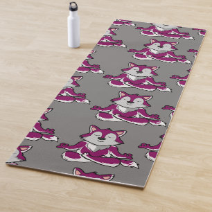 Yoga poses pattern Yoga seamless pattern 20 Mat