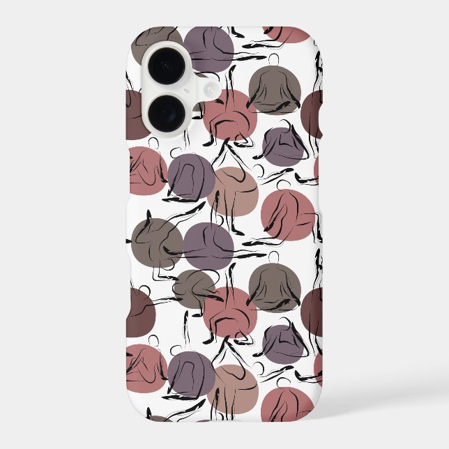 Yoga poses pattern | Yoga seamless pattern 22 Iphone Case (Back)