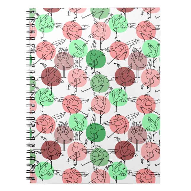 Yoga poses pattern | Yoga seamless pattern 30 Notebook (Front)