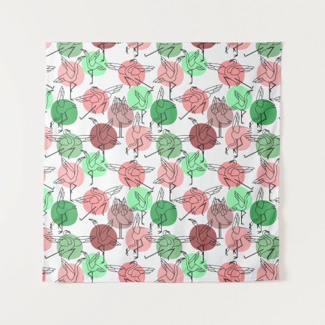 Yoga poses pattern | Yoga seamless pattern 30 Tapestry (Front)