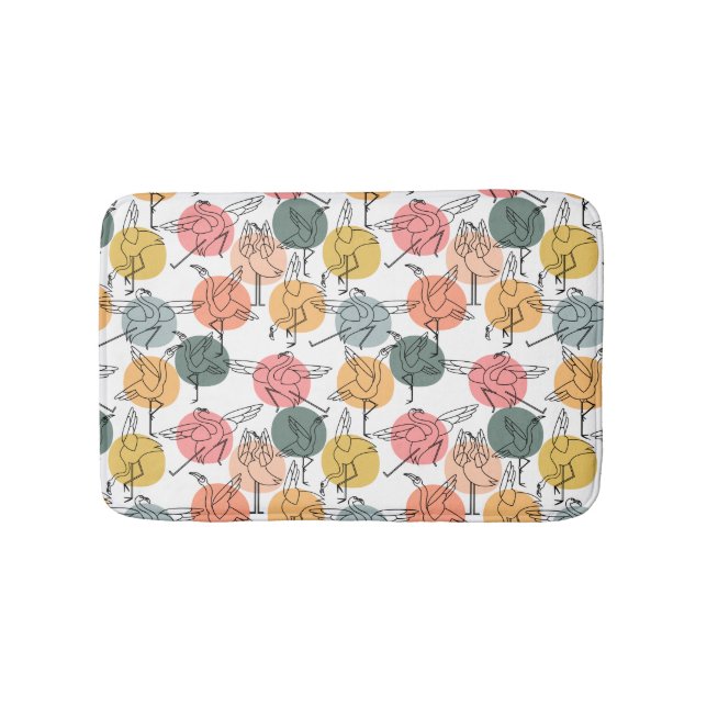 Yoga poses pattern | Yoga seamless pattern 37 Bath Mat (Front)