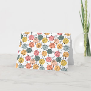 Yoga poses pattern Yoga seamless pattern 37 Card