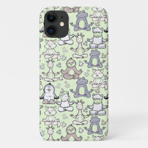 Yoga poses pattern   Yoga seamless pattern 46 iPhone 11 Case