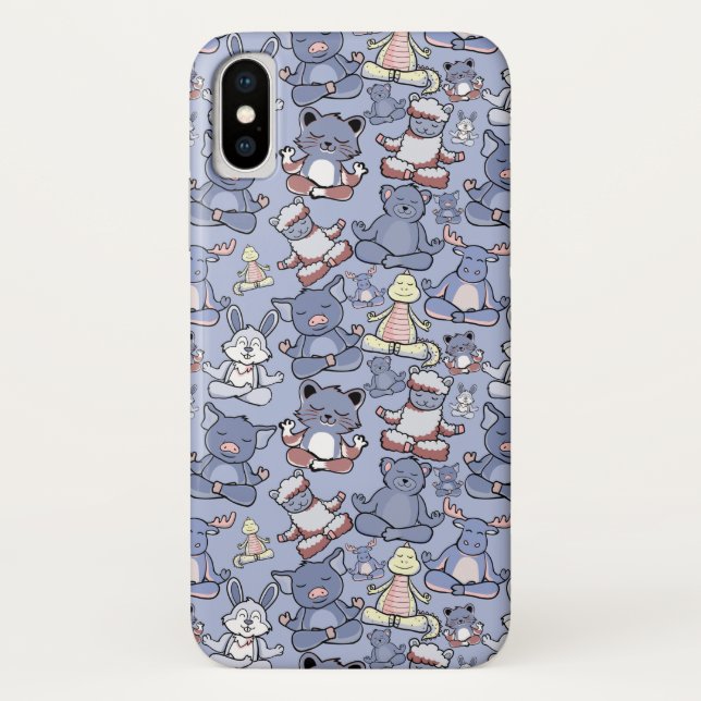 Yoga poses pattern | Yoga seamless pattern 49 Case-Mate iPhone Case (Back)