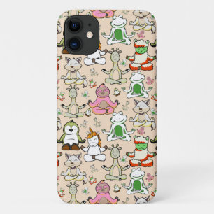 Yoga poses pattern   Yoga seamless pattern 52 iPhone 11 Case