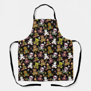 Yoga poses pattern Yoga seamless pattern 57 Apron