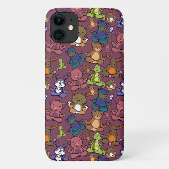Yoga poses pattern | Yoga seamless pattern 64 Case-Mate iPhone Case (Back)