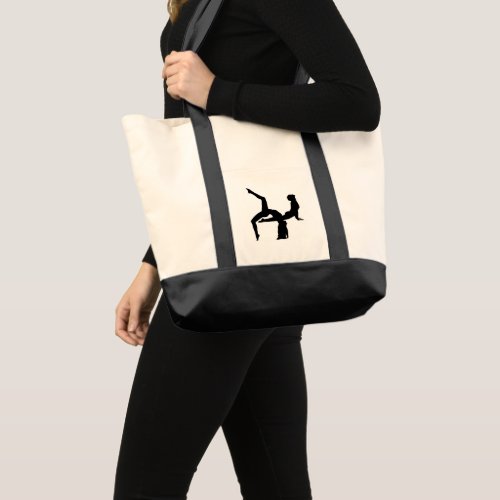 Yoga Poses Silhouette Images Tote Bag