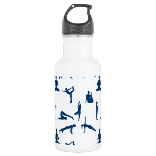 Yoga Poses Stainless Steel Water Bottle