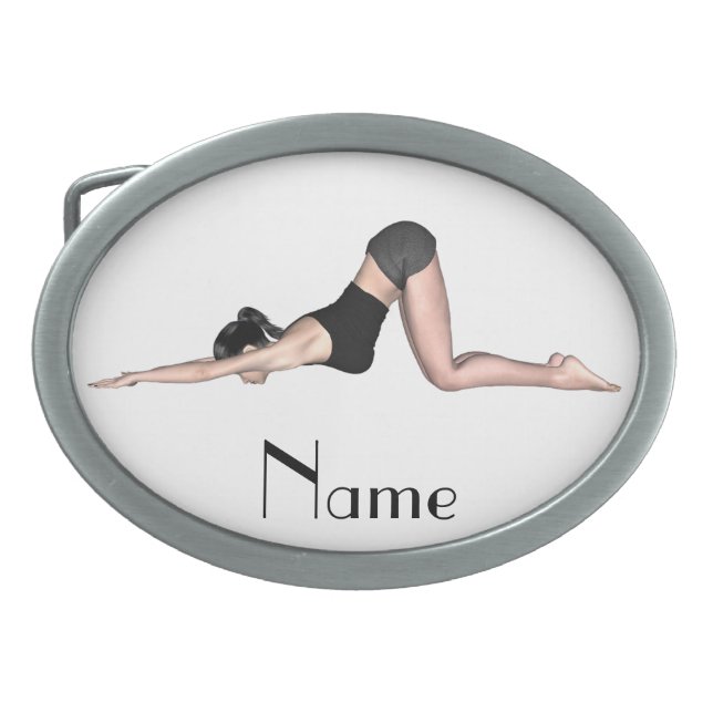 Yoga Poses Thunder_Cove Belt Buckle (Front)