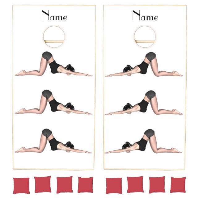 Yoga Poses Thunder_Cove  Cornhole Set (Set)