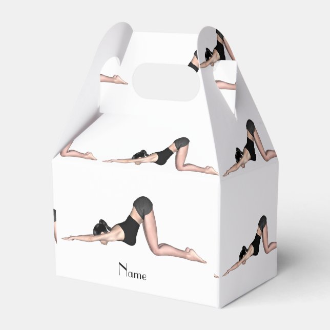 Yoga Poses Thunder_Cove Favor Boxes (Front Side)
