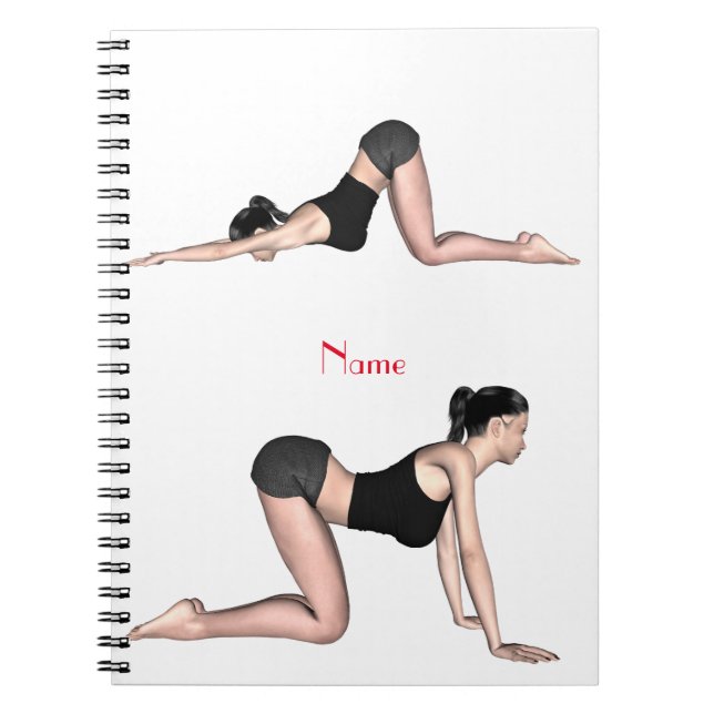 Yoga Poses Thunder_Cove  Notebook (Front)