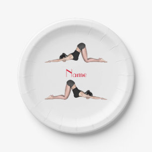 Yoga Poses Thunder_Cove Paper Plates