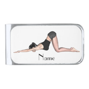 Yoga Poses Thunder_Cove Silver Finish Money Clip