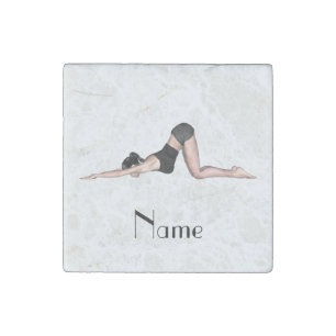 Yoga Poses Thunder_Cove Stone Magnet