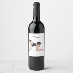 Yoga Poses Thunder_Cove Wine Label
