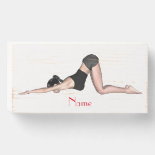 Yoga Poses Thunder_Cove  Wooden Box Sign