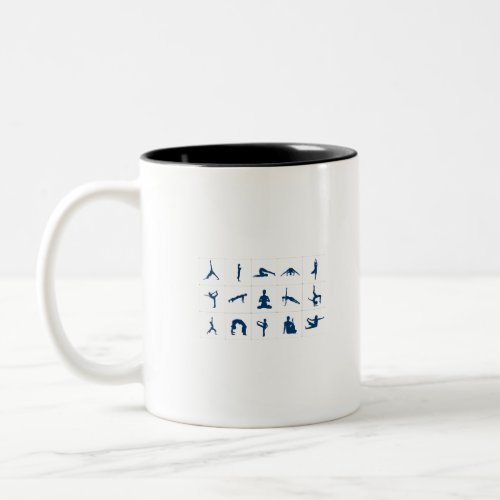 Yoga Poses Two_Tone Coffee Mug