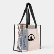Yoga Position Surrounded Stars Clear Stadium Bag